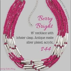 Premier Designs “Berry Bright” Necklace